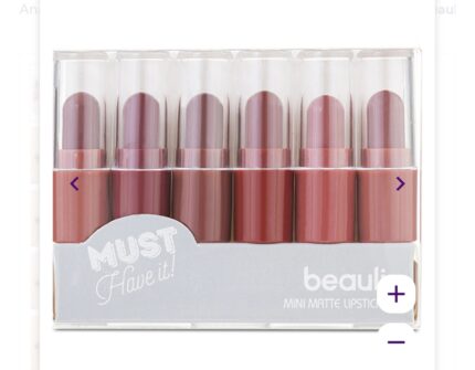 مینی پک ۶ تایی رژ مات کیتی kiti برند بیولیس227 beaulis